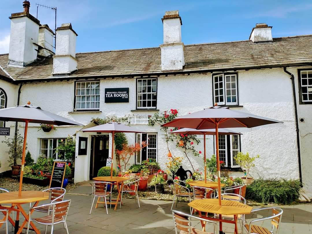 Minstrels Gallery, traditional tea rooms in Hawkshead, Near Ambleside.